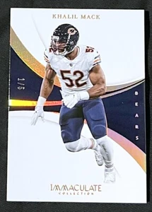 2018 IMMACULATE COLLECTION KHALIL MACK ULTRA RARE GOLD SP #d 1/5 BEARS #44 !! - Picture 1 of 3