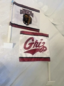 University of Montana Grizzlies UM Grizz Car Truck Window Flag Banner Missoula - Picture 1 of 6