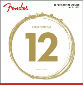 Fender 70L 80/20 Bronze Akustikgitarrensaiten; Lichtmessgeräte 12-52 - Bild 1 von 1