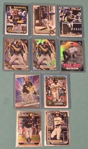 2024 Jackson Chourio Rookie Card Lot-10 Bowmans Best Refractor, Bowman 1st MLB⚾️ - Picture 1 of 7