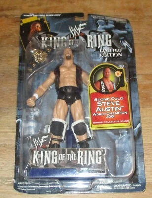 2002 WWF WWE Jakks Stone Cold Steve Austin King of Ring Wrestling figure Belt - Image 1 of 4