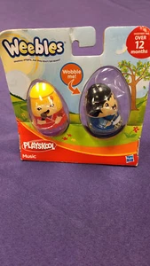 Playskool Weebles Wobble 2 pack Music Boy/Girl Hasbro NIP 2002 - Picture 1 of 1