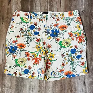 Talbots Relaxed Chino Shorts Floral size 10 - Picture 1 of 6