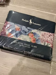 Vintage Ralph Lauren Twin Flat Sheet Allison Multi Floral Cotton sheet - Picture 1 of 7