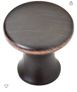 Southampton 1-1/8 in. (28mm) Bronze with Copper Highlights Round Cabinet Knob - Picture 1 of 2
