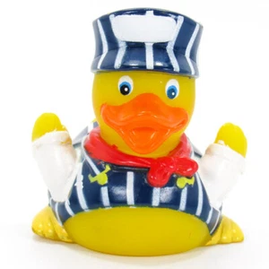 Pato de goma conductor de tren - Imagen 1 de 2