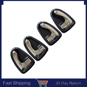 Fit 00-06 Hyundai ACCENT Inside Front Rear Left Right Chrome Door Handle 1Set - Picture 1 of 14