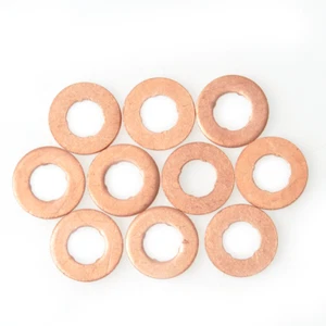 20PCS Fuel Injector Nozzle Copper Washer Shim 15*7.2*1.5mm F00VC17503 Gaskets - Imagen 1 de 10