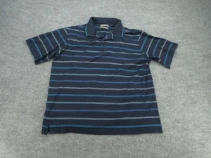 Daniel Cremieux Polo Shirt Mens Large Blue Golf Mercerized Cotton Short Sleeve L - Picture 1 of 8