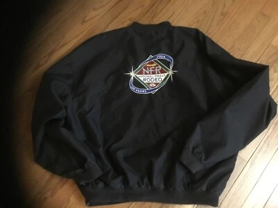 Винтажная черная ветровка 2004 Wrangler National Finals Rodeo Las Vegas размер 2XL - Изображение 1 из 4