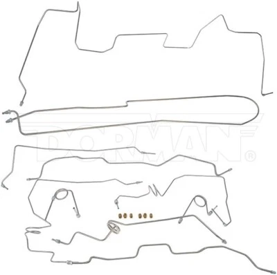 Líneas de freno preformadas de acero inoxidable Dorman 919-242 para modelos Chevrolet GMC Foto 1 de 4