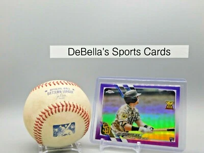 2021 Topps Chrome Update Jake Cronenworth Rookie #USC25 Purple - Image 1 of 2