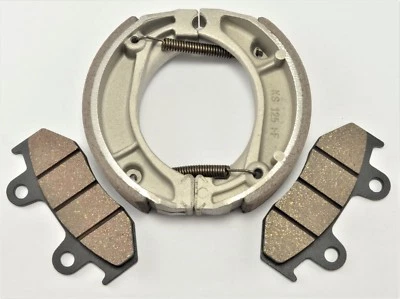 NOVO PARA HONDA XR600R (1985-1987) PASTILHAS DIANTEIRAS COLADAS E SAPATOS DE FREIO TRASEIRO - Imagem 1 de 3