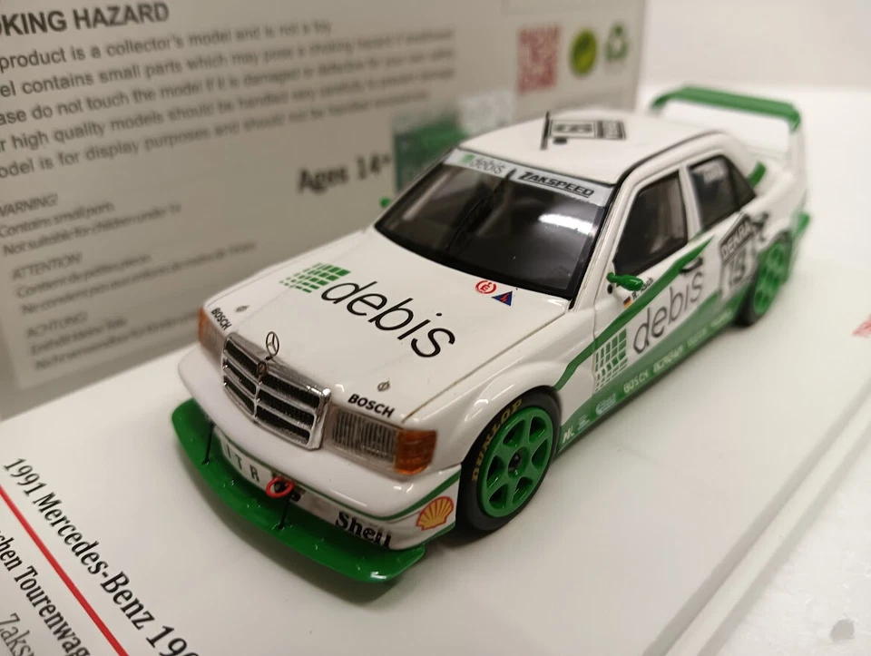 Mercedes 190E EVO2 Zakspeed #19 DTM 1991 R.Asch (box damaged) 1:43 TSM 124348 - Immagine 1 di 4