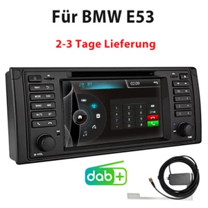 Für BMW X5 E53 2000-2007 7''Stereo Autoradio DVD CD GPS Navi RDS USB SWC BT DAB+ - Bild 1 von 13