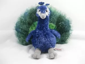 Peluche PAVO REAL AURORA MUNDIAL 9"" x 12"" Hermosos Colores Púrpura Verde Relleno - Imagen 1 de 10