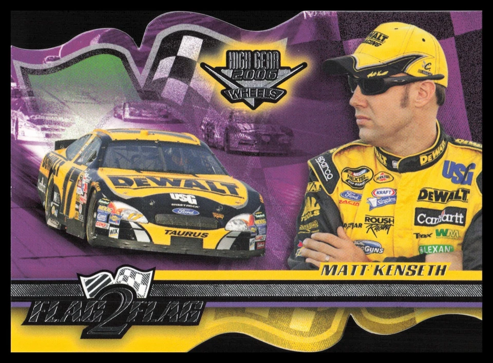 2006 Wheels High Gear Flag 2 Flag #FF13 Matt Kenseth - Image 1 of 2