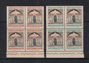 Italy Mint Stamps in Blocks of 4 w/margin Sc#866-867 MNH - Picture 1 of 1