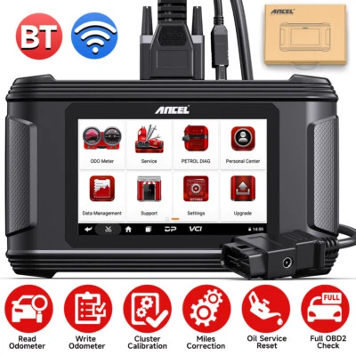 Corrección de odómetro de coche escáner OBD2 reinicio de aceite ajuste de kilometraje ANCEL DM500 Foto 1 de 4