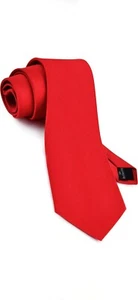 Gusleson klassische neue 3,15 Zoll (8 cm) einfarbige Herrenkrawatte Hochzeit Business Krawatte - Bild 1 von 7