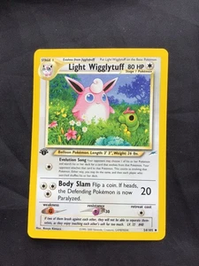 Pokemon Cards: Neo Destiny 1st Edition Uncommon: Light Wigglytuff 54/105 - Picture 1 of 10