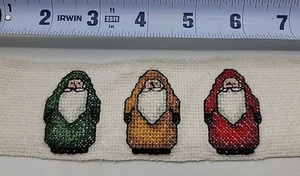 Cross Stitch Santas Completed Finished Stitch Saver - Picture 1 of 2