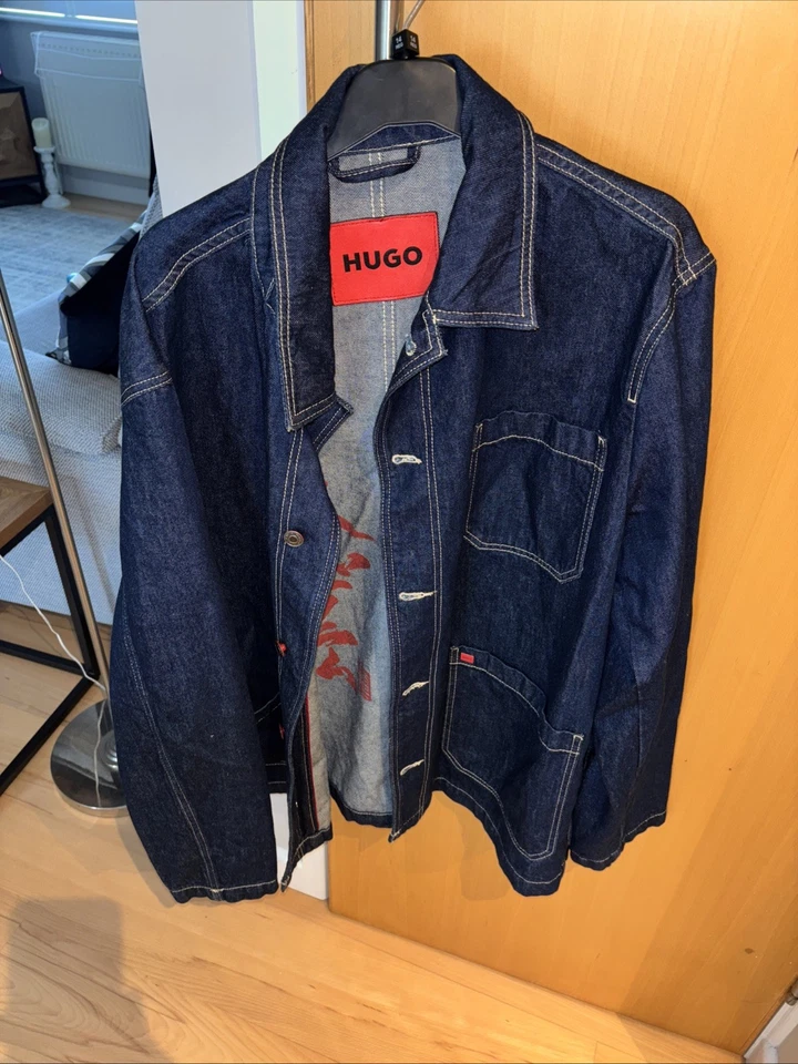 Hugo Denim Jacket Made From Japanese Cotton Size XL Excellent Condition - Image 1 of 4
