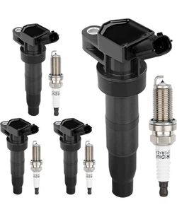 4x Ignition Coil Spark Plug Hyundai Genesis Santa Tucson Kia Forte Optima UF611 - Picture 1 of 2