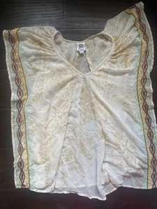 Ivy Jane Boho Blumen Top Glockenärmel Floral Gr. L Festival Gypsy Bohemian Landhaus - Bild 1 von 7