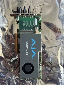 AJA CORVID-88 PCI CARD 8-CHANNEL 3G-SDI I/O CARD WITH FAN CRV88-9-T-R0 - Zdjęcie 1 z 8
