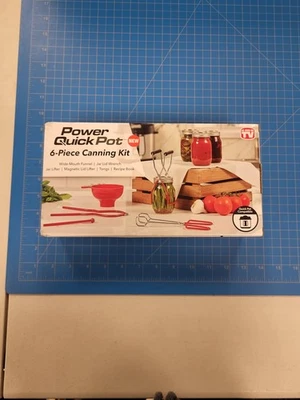 Kit de enlatado Power Quick Pot 6 piezas levantador de tarros pinzas tapa llave embudo receta Foto 1 de 4