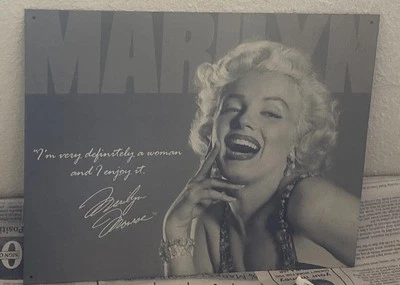 Vintage Marilyn Monroe Tin Sign  12"x16" - Image 1 of 2