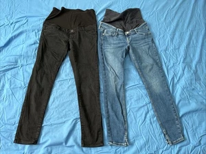 2 Pairs maternity Jeans Size 8-10 - Picture 1 of 3