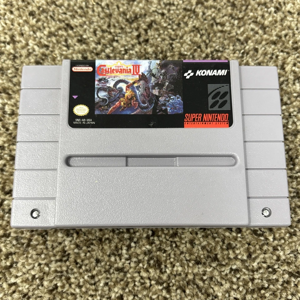 Castlevania IV 4 SNES Super Nintendo, подлинная, чистая и протестированная - Изображение 1 из 4
