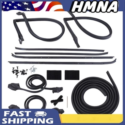 For Pontiac Firebird 1970-1981 Right/Left Rubber Door Weatherstrips Foto 1 de 4