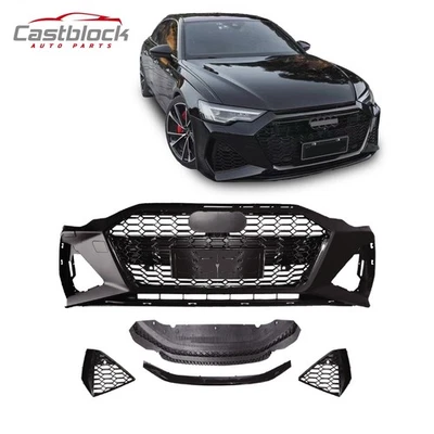 Nuevo conjunto de parachoques delantero estilo RS6 para Audi A6 2019-2023 Facelift + rejilla Foto 1 de 4