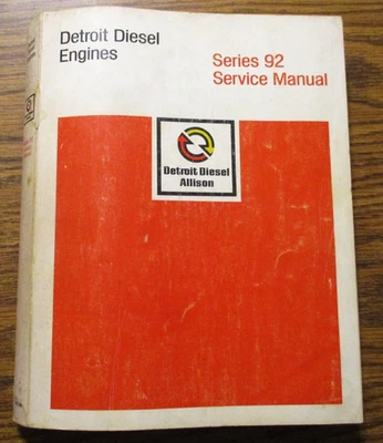 Detroit Diesel 6V92 8V92 16V92 92 Ser Engine Service Repair Shop Manual 6SE380 - Image 1 of 4