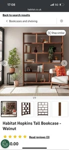 Habitat Walnut Bookcase BRAND NEW IN BOXES - Picture 1 of 6