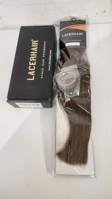 Extensiones de cabello humano Lacerhair Halo 14" marrón sin usar, en caja Foto 1 de 3