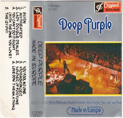 Deep Purple /Made In Europe /Burn / THAILAND CASSETTE - Image 1 of 4