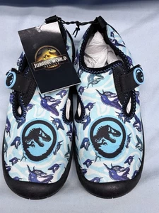 NWT Kids Jurassic World Water Shoes 13/1 Multicolored Unisex Rubber Sole Stretch - Picture 1 of 6