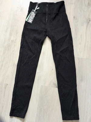 Push up-Hose Freddy WR.UP® Skinny Glitzer Streifen High Waist schwarz WoW Gr.M - Bild 1 von 4