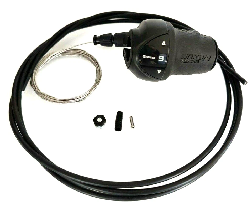 Shimano Nexus 8 Gang Drehgriffschalter inkl. Schaltzug+Hülle SL-C6000 Schwarz - Bild 1 von 1