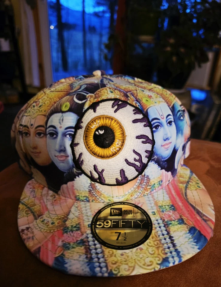 RARO SOMBRERO MISHKA DE LA VIEJA ESCUELA MNWKA NEW ERA SOMBRERO AJUSTADO TALLA 7.5 59FIFTY TAPA DE PATINADOR Foto 1 de 4