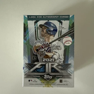 2021 Topps Fire Baseball Blaster Box (46 Cards) NEW Factory Sealed - Image 1 of 3