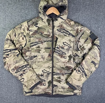 Under Armour Puffer Jacket Men Large Ridge Reaper Down Hunting Barren Camo Hunt - Image 1 of 4