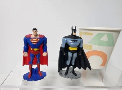 贾斯汀联盟金属收藏超人和蝙蝠侠人偶2004年DC漫画 — 第 1/3 张图片