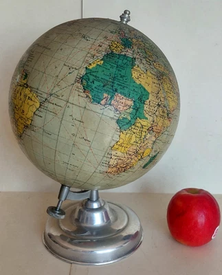 Ancien Globe terrestre - mappemonde ancienne Taride Année 50 - Photo 1/4