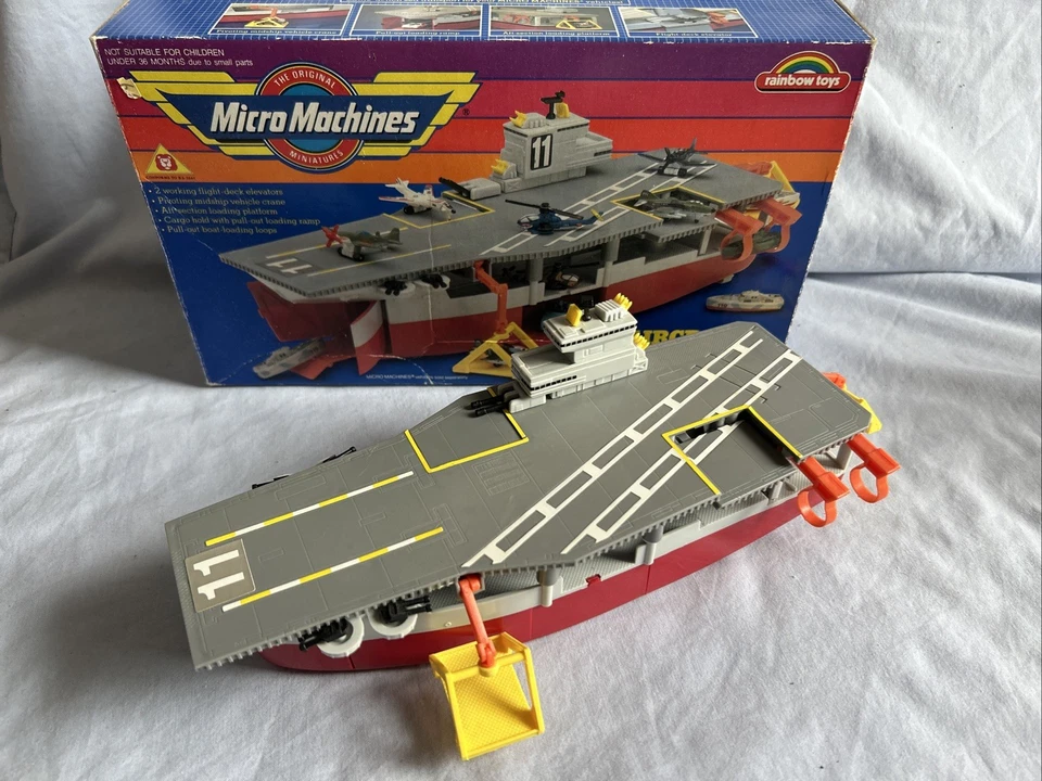 Micro Machines, Galoob, 1988, авианосец, полный, в коробке #4 - Изображение 1 из 4