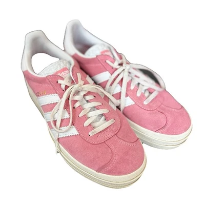 Adidas Gazelle Zapatillas Apiladas Tres Capas Para Mujer Talla 9 Rosa Gamuza Foto 1 de 4